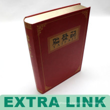 Caja de libro decorativa hecha a mano del logotipo de encargo del proveedor de China